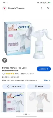 Bomba Manual de Tirar Leite