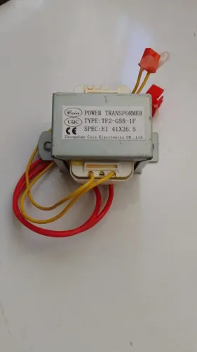 Transformardor Tipo: TF2-G55-1F Spec: EI 41X26.5 Marca shunde Tensões de entrada 220V Freq