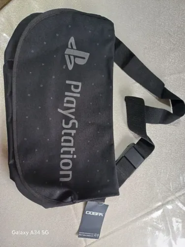 Bolsa mensageiro preta da Cospa PlayStation