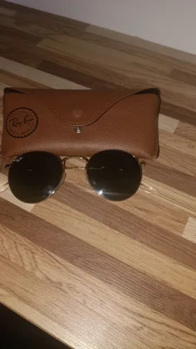 Ray-Ban Original RB3447 Round Metal Dourado - Made in Italy. Seminovo
