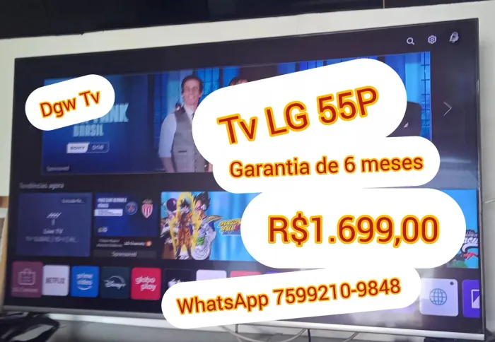 Tv lg 55polegadas