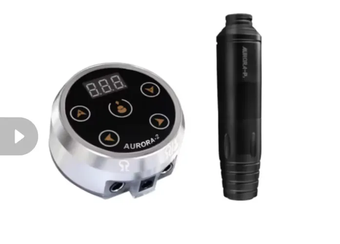 Máquina Pen Dermografo Rotativa Aurora P2 com fonte 
