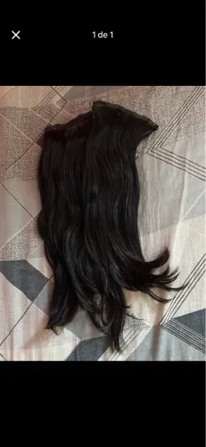 Cabelo humano liso 50cm