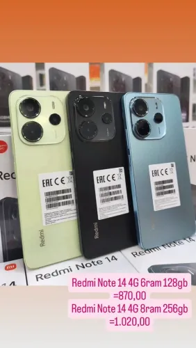 Redmi Note 14 4G 8ram 256gb - Novos