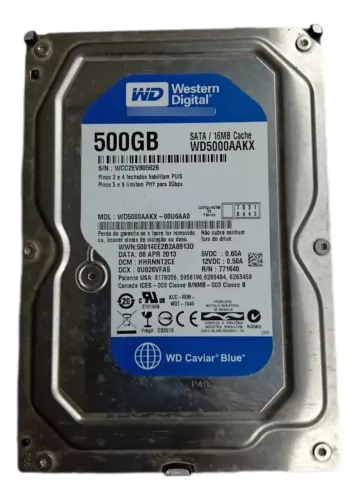 HD Western Digital WD Caviar WD5000AAKX 500GB Azul