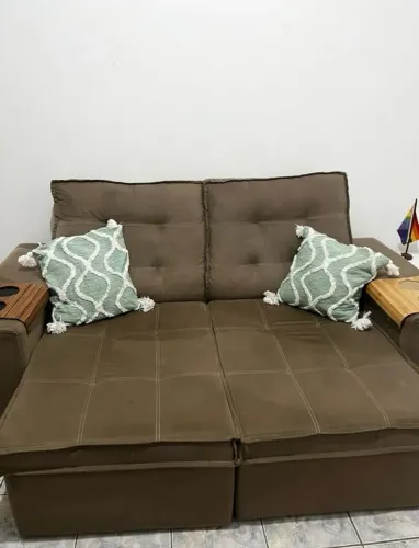 Sofá retratil e reenclinavel novo