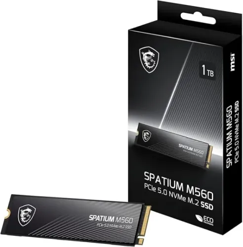 Ssd Msi Spatium M560 1tb M.2 2280 Pci-e 5.0 Leitura 10.200 MBps