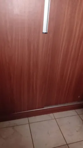 Guarda roupa de madeira feito a mão vem.