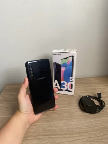 Samsung A30S com caixa e carregador 