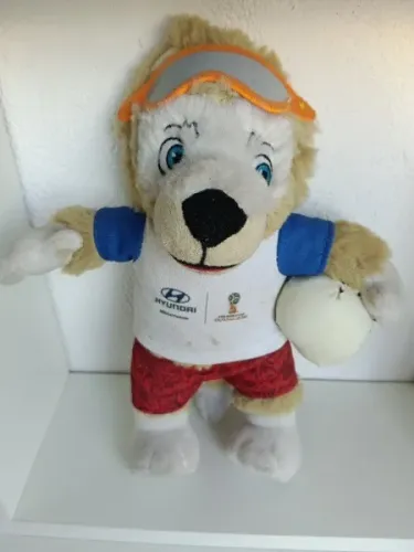 Pelúcia Mascote copa do mundo 2018 Hyundai 25cm