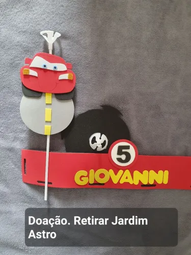 Enfeite mesa Balão Giovanni 5 anos
