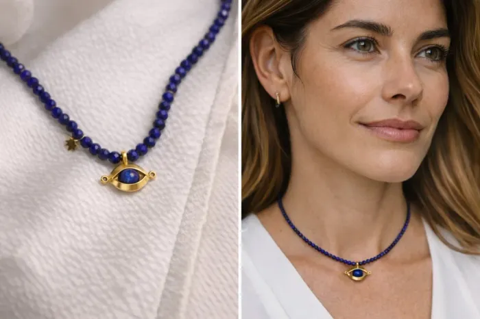 Colar 18k JOALHERIA ANIMALE ORO - OLHO GREGO  