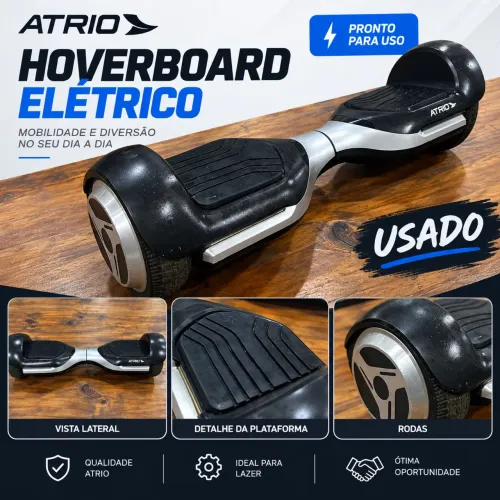 Hoverboard Elétrico Atrio Preto e Prata