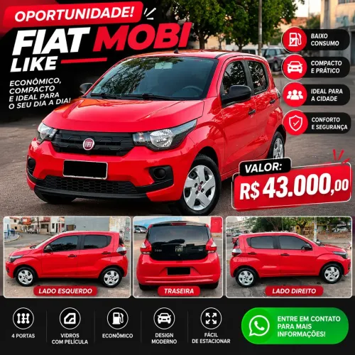 Fiat Mobi Like 1.0 Fire Flex 5P. 2019