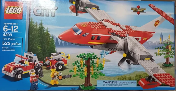 Lego City 4209 Avião Bombeiro 22 peças 