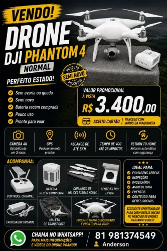 DRONE DJII PHANTOM 4 NORMAL