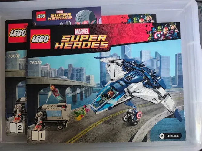 LEGO Marvel 76032 - Quinjet dos Vingadores (Completo + Manual)
