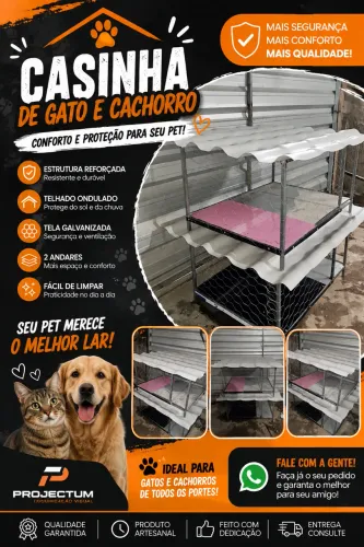 Casinha pra gato e cachorro