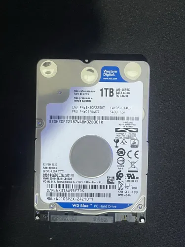 HD notebook 1TB WD Blue