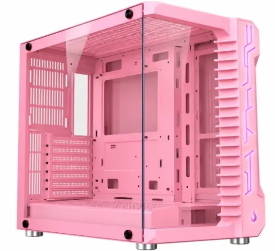 Gabinete Gamer Rise Mode Galaxy Glass Rosa Pink Usado Semi novo