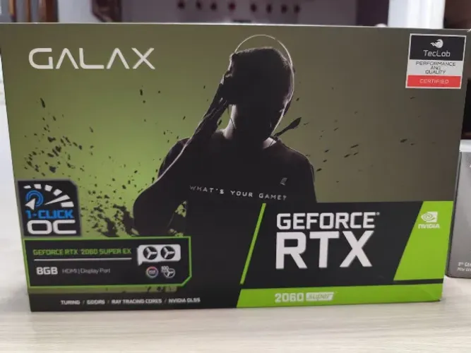 Placa de Vídeo Galax RTX 2060 Super EX 8GB - Completa na Caixa
