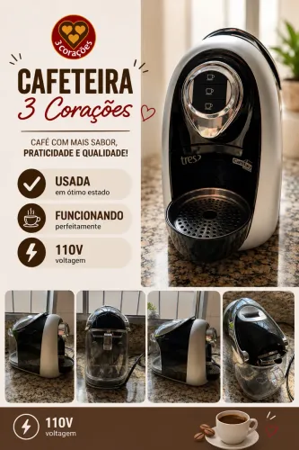 Cafeteira 3 Corações