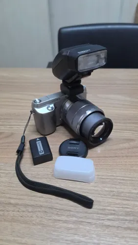 Kit Sony Nex F3 + Lente 18-55 + flash Viltrox