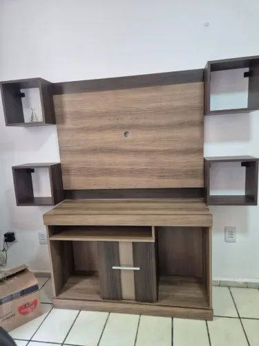 Rack + painel de parede para televisão