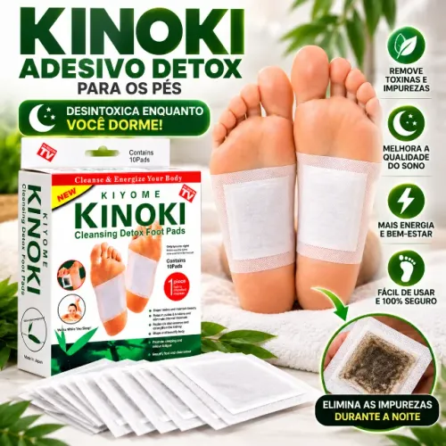 Kit 30 Adesivos Detox Natural Para Pés Kinoki 3 Caixa