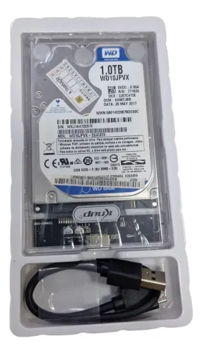 HD Externo 1TB Saúde 100% WD Blue Notebook Xbox One Playstation