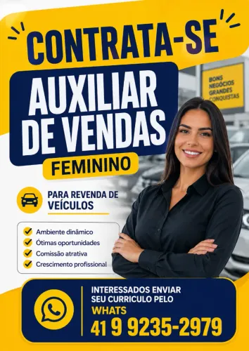 CONTRATA-SE AUXILIAR DE VENDA (FEMININO)