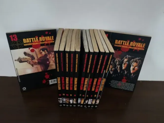 Mangá Battle Royale Lote Volumes 1 ao 13 - Editora Conrad
