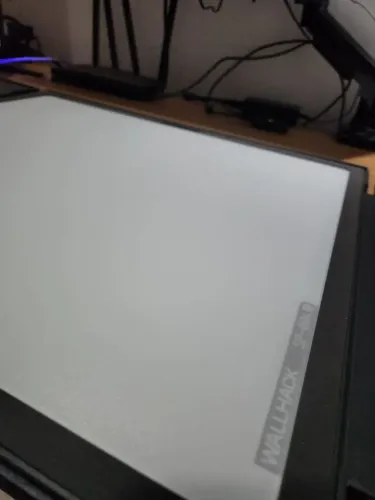 Mousepad Wallhack SP-004 Branco + Feet Talon Game Glasspad