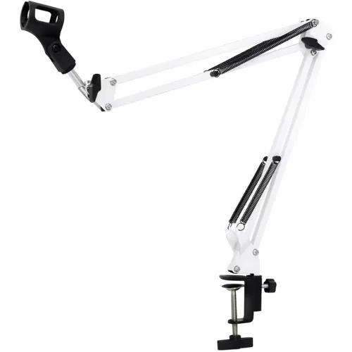 Suporte para microfone Articulado BRANCO