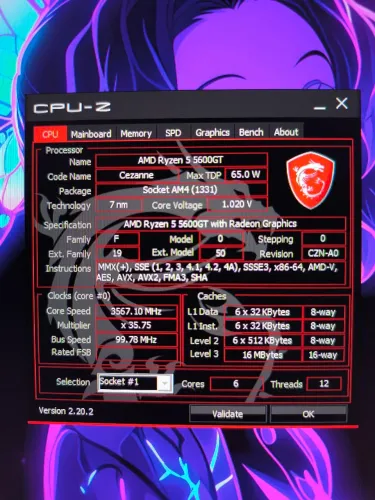 Processador Ryzen 5600GT
