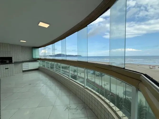 Apartamento p/ locação com 3 suítes frente mar em Praia Grande (definitivo ou temporada)