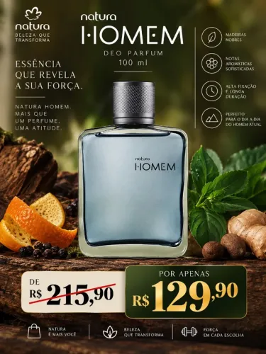 Deo Parfum Natura Homem 100 ml