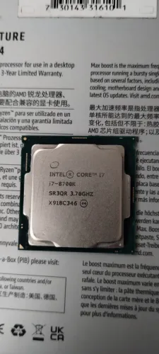 Processador Intel Core i7-8700K (LGA 1151) - Seminovo, Perfeito Estado!