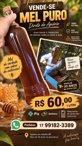 Mel puro de abelha Europa