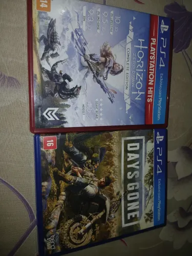 Cd de ps4 days gone e Horizon zero dawn