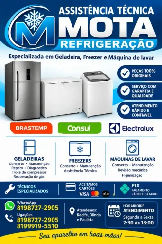 Assistência técnica Mota Refrigeração