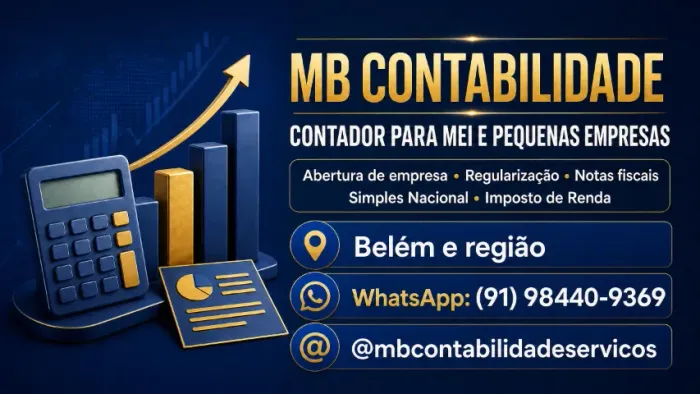 Contador para MEI e Pequenas Empresas | Belém R$ 150,00