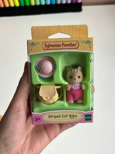 Sylvanian families bebê gato listrado