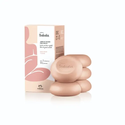 Kit 5 Unidades Sabonete Barra Tododia Noz e Pecã 90g Envios Hoje