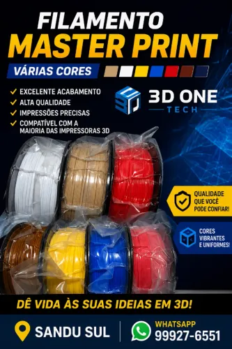 PLA master print varias cores a pronta entrega