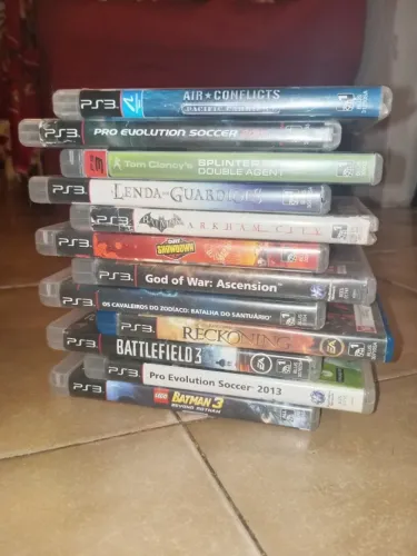 12 Jogos de PS3 - God Of War, Batman, PES e muito mais...