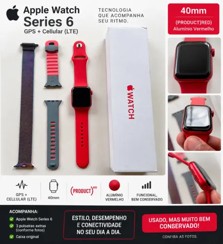 Apple Watch Series 6 40mm (VERSÃO TELEFONE)