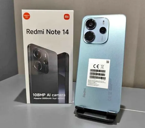 Smartphone Xiaomi Redmi Note 14 128GB Azul - Tela 6,67" Câm. Tripla + Selfie 20MP