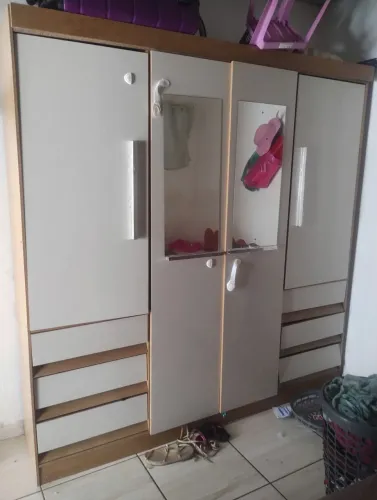 Guarda Roupas 4 portas Casal Espelho