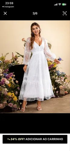 Vestido de casamento civil
